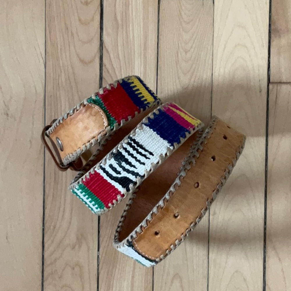Mexican belt leather and material